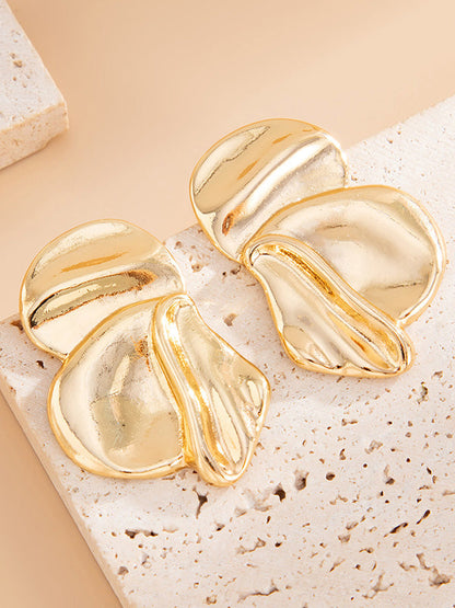 Irregularity Flower Shape Earrings Accessories