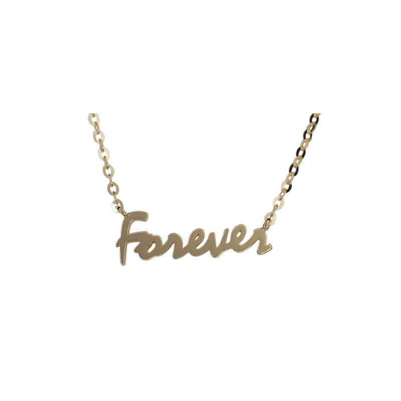 For Necklace In Golden 925 Sterling Silver