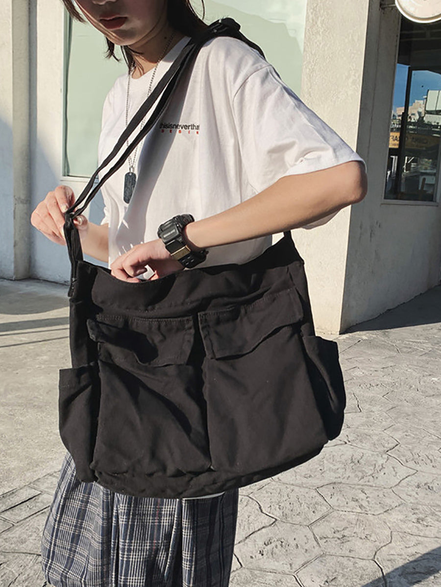 Large Capacity Casual Canvas Shoulder Bag