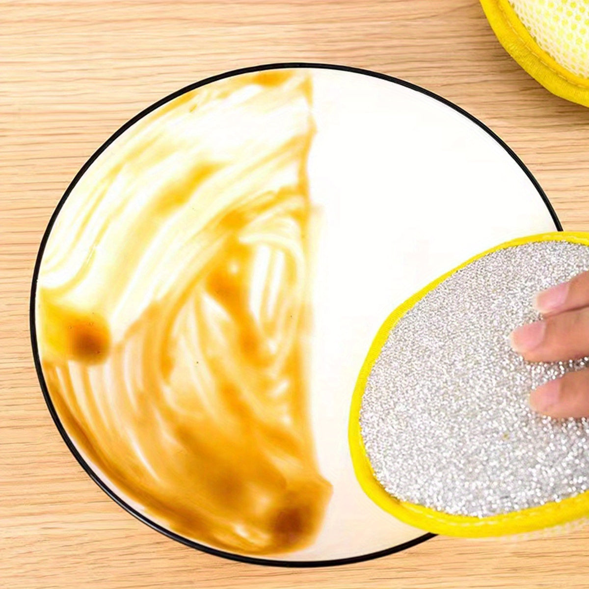 30 heavy-duty kitchen cleaning sponges and scrapers - stackable dishcloths for bowls, pots, pots, countertops - washable, space-saving design for home, restaurant, cafe use - perfect for sponges, scrapers, cleaning tools, kitchen