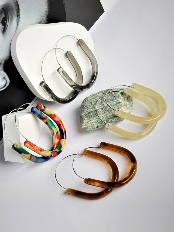 Geometric Drop Earrings