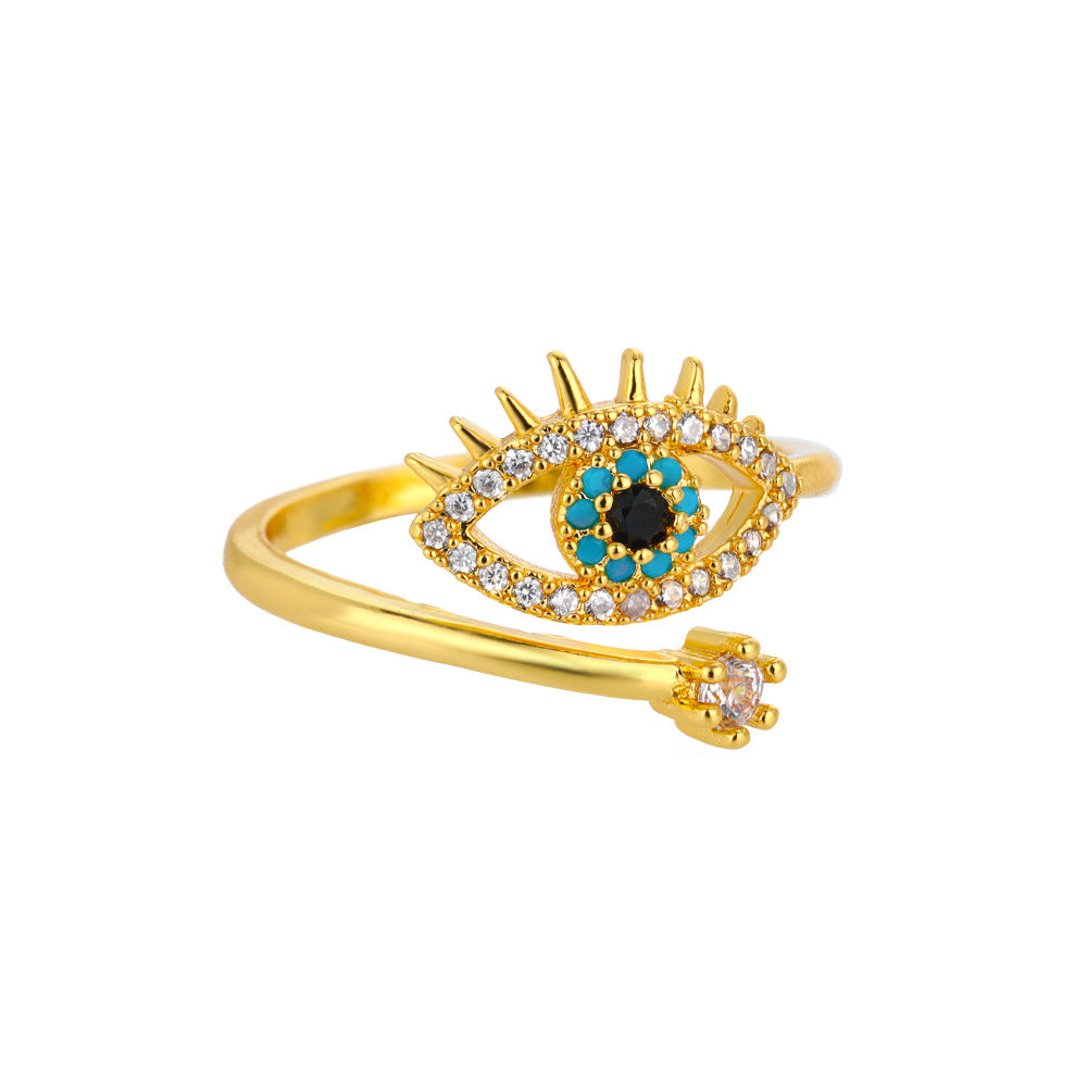 Retro Rose Pattern Ring For Women Featuring Zircon Inlay And Crafted From Copper
