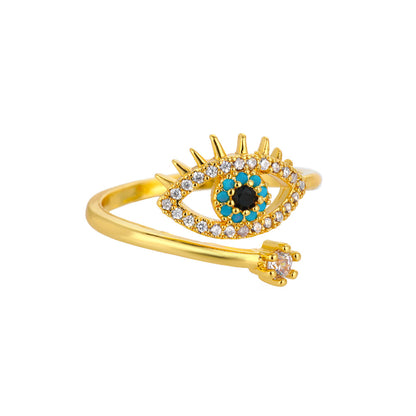 Retro Rose Pattern Ring For Women Featuring Zircon Inlay And Crafted From Copper