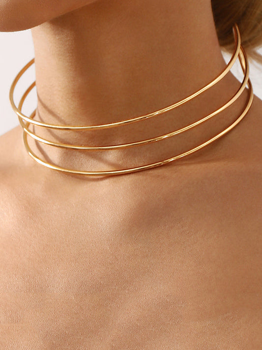 Normcore Geometric Ringent Choker Necklace Necklaces Accessories