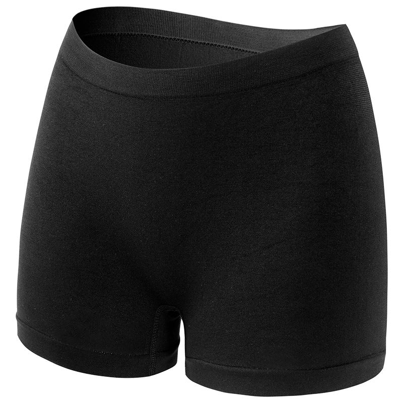 Solid Color Seamless Mid Waist Nylon Panties For Women, Normal Type, Suitable For All Seasons