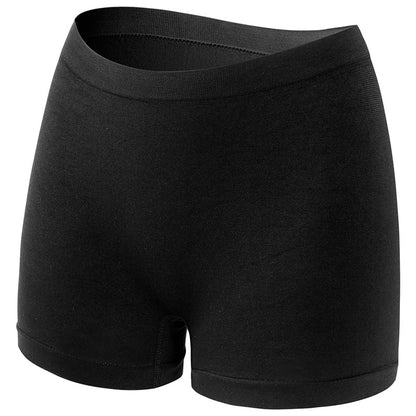 Solid Color Seamless Mid Waist Nylon Panties For Women, Normal Type, Suitable For All Seasons
