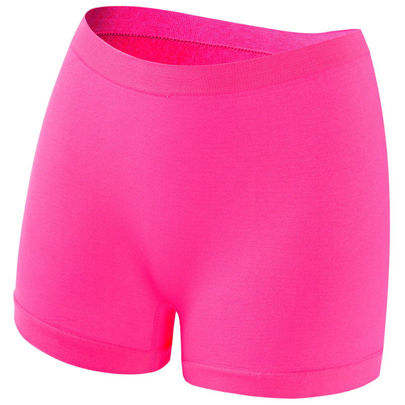 Solid Color Seamless Mid Waist Nylon Panties For Women, Normal Type, Suitable For All Seasons