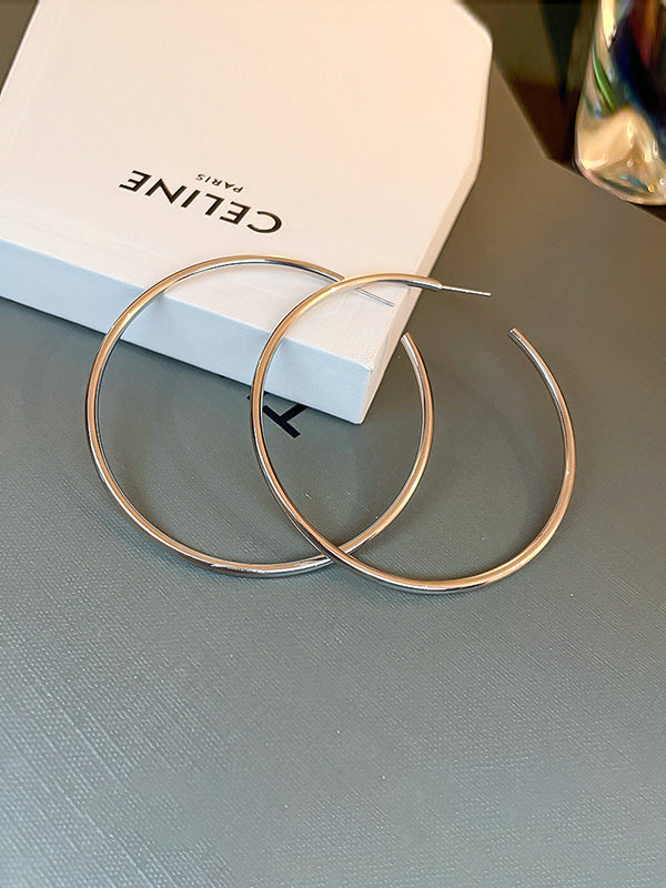 Geometric Solid Color Drop Earrings