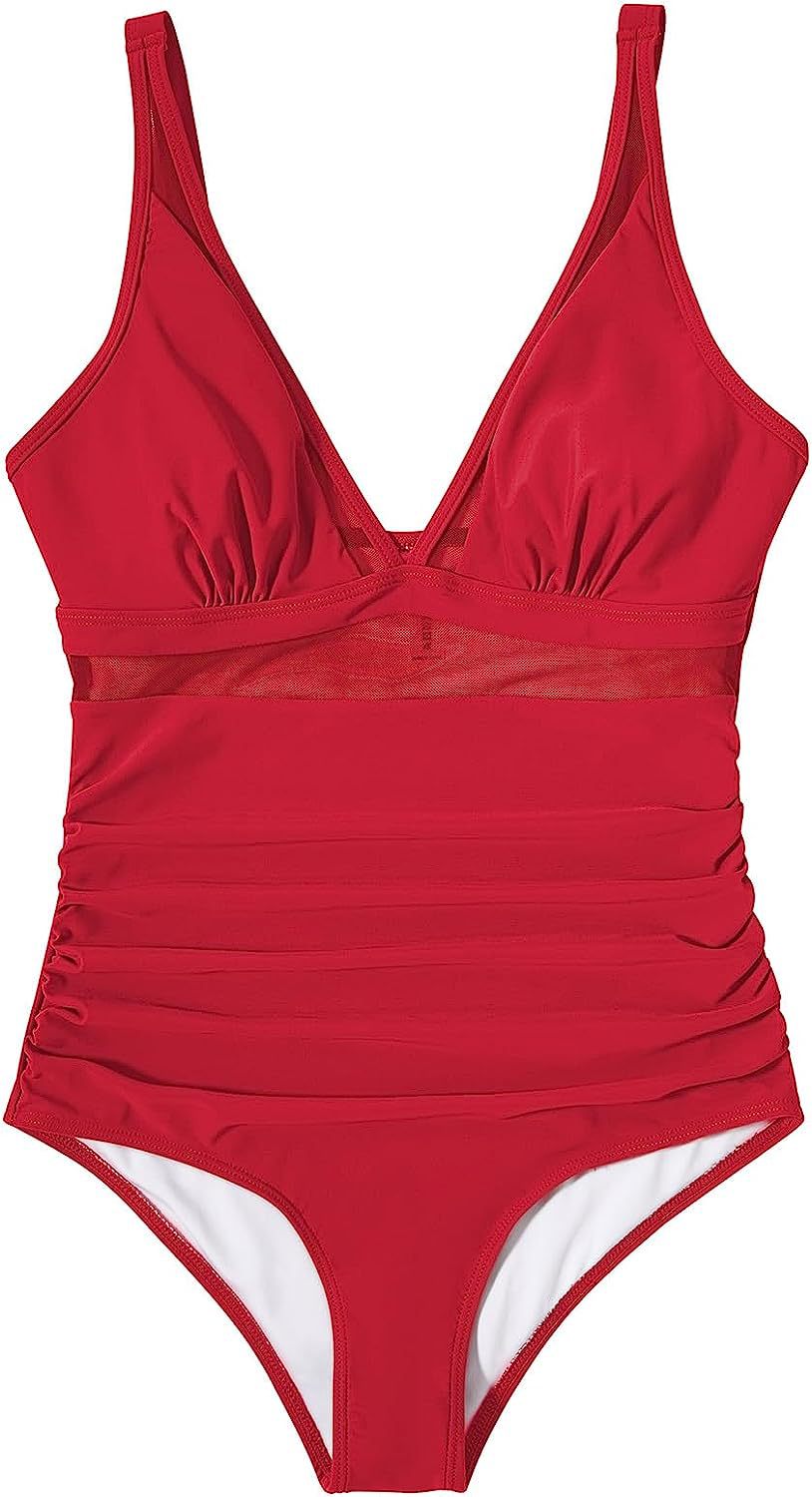 Solid Color White One-Piece Swimsuit In Nylon Fabric, Perfect For Beach Wear