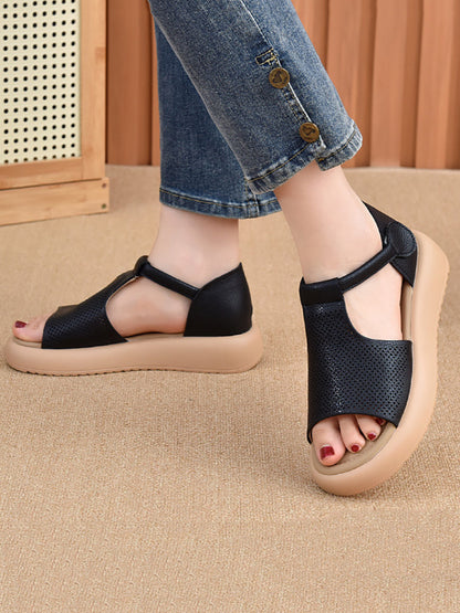 Women Summer Casual Leather Platfrom Sandals