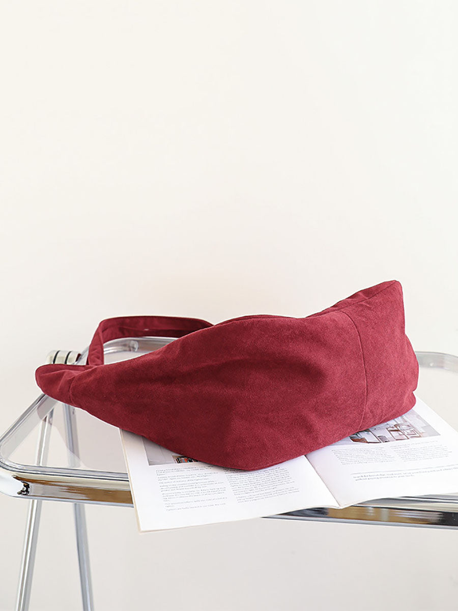 Women Casual Pure Color Flannel Bag