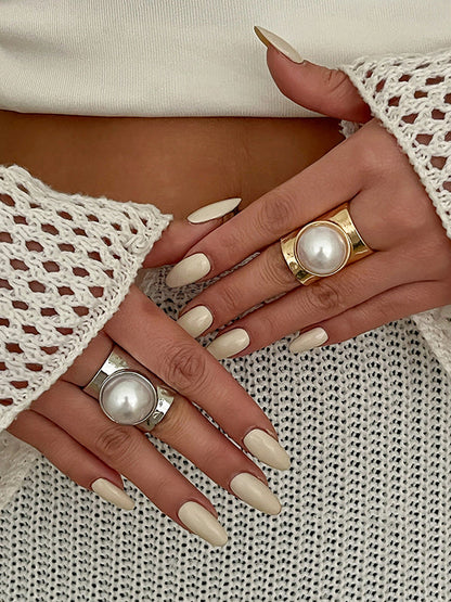 Geometric Shiny Rings Accessories