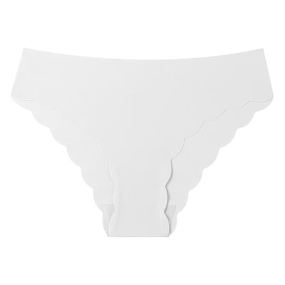 Solid Color Seamless Low Waist Briefs For Women In Nylon Fabric Suitable For All Seasons