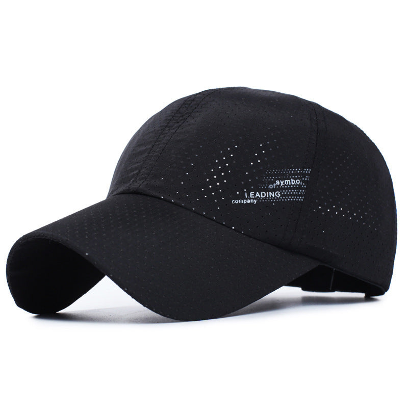 Unisex Sport Baseball Cap With Curved Brim, UV Protection, Made Of Polyester Featuring Gauze Craft