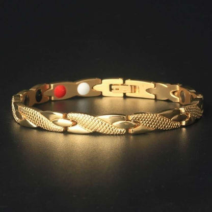 Dragon Alloy Bracelet In Dyed Black With Electroplated Finish, Unisex Design Featuring Magnetic Clasp Closure