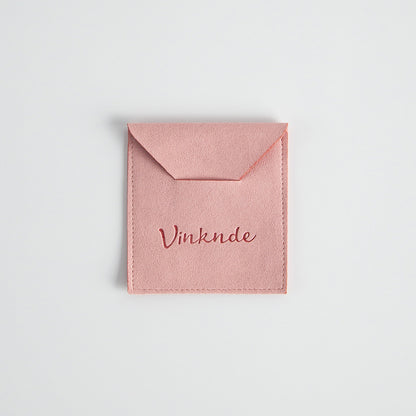 Pink Flannel Jewelry Packaging Bags For Love Charms, Soft And Durable Storage Pouches