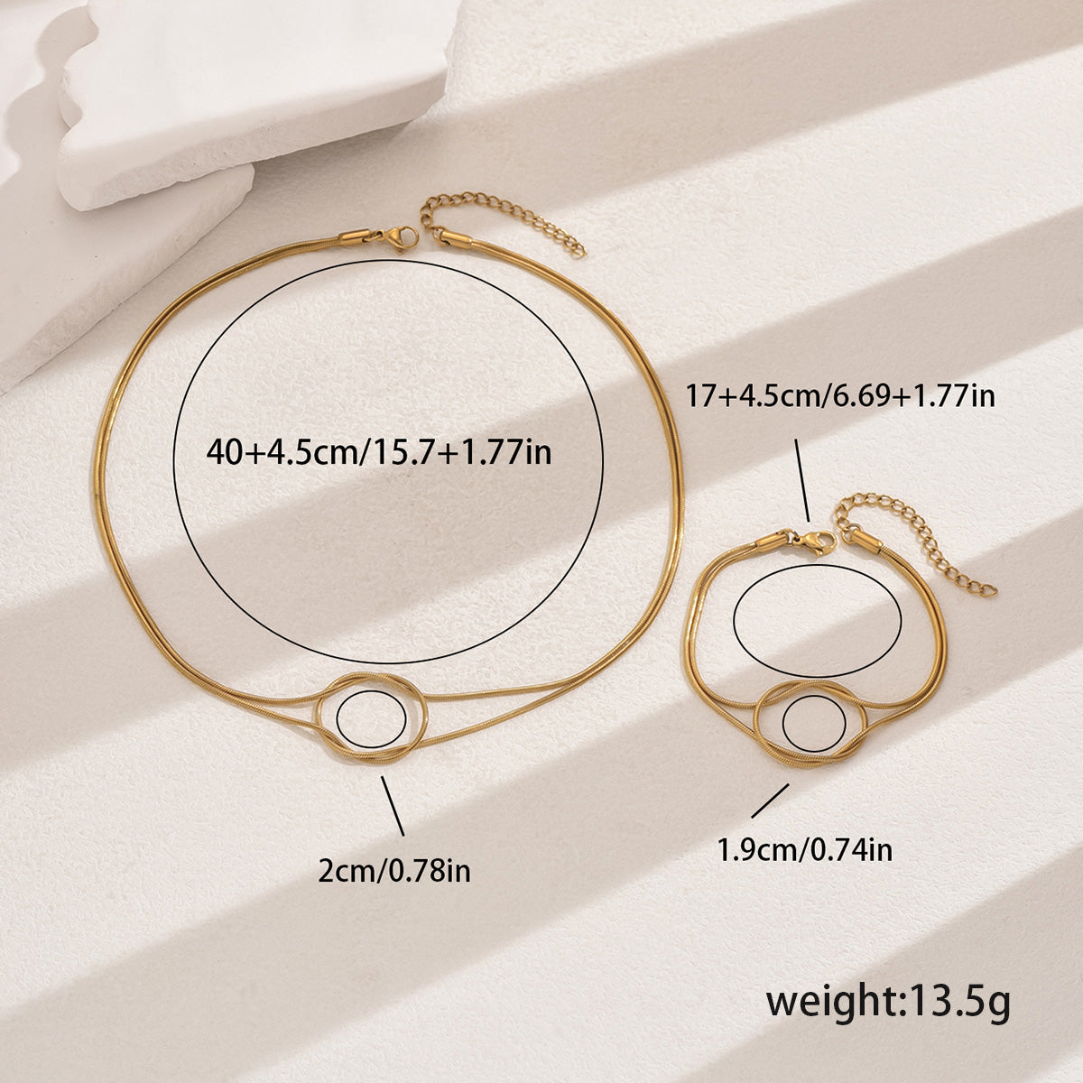 Geometric Twist Necklace For Women Featuring 201 Stainless Steel With Twisted Rope Chain