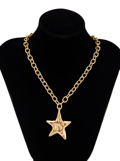 Chains Shiny Star Shape Necklaces Accessories