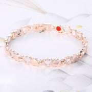 Heart-shaped Bracelet in Rose Gold