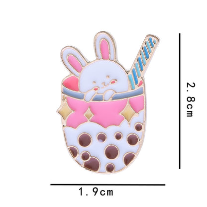 Metal Dumpling Salmon Sushi Tempura Rice Ball Badge Pin Clothing Bag Badge Alloy Brooch