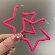 0535 Fluorescent Rose Super Star 925 Silver Needle