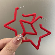 0535 Red Super Star 925 Silver Needle