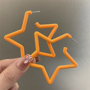 0535 Orange Super Star 925 Silver Needle