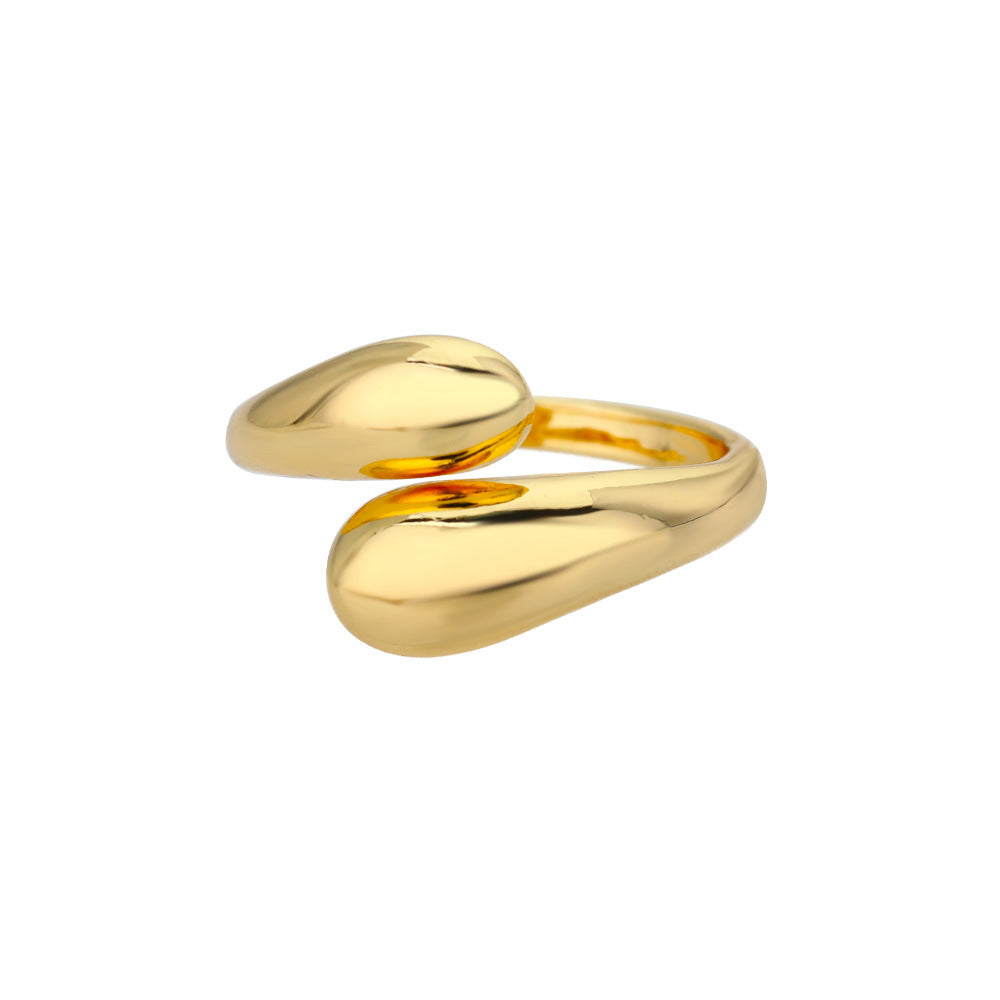 Vintage Style Women’s Ring Featuring Lines Pattern With 18K Real Gold Plated Finish In Golden