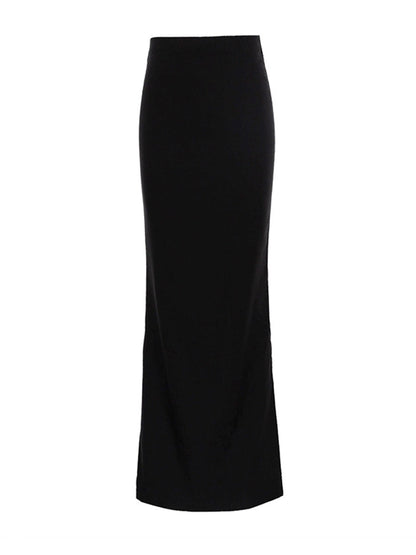 Bodycon Column Solid Color Skirts Bottoms