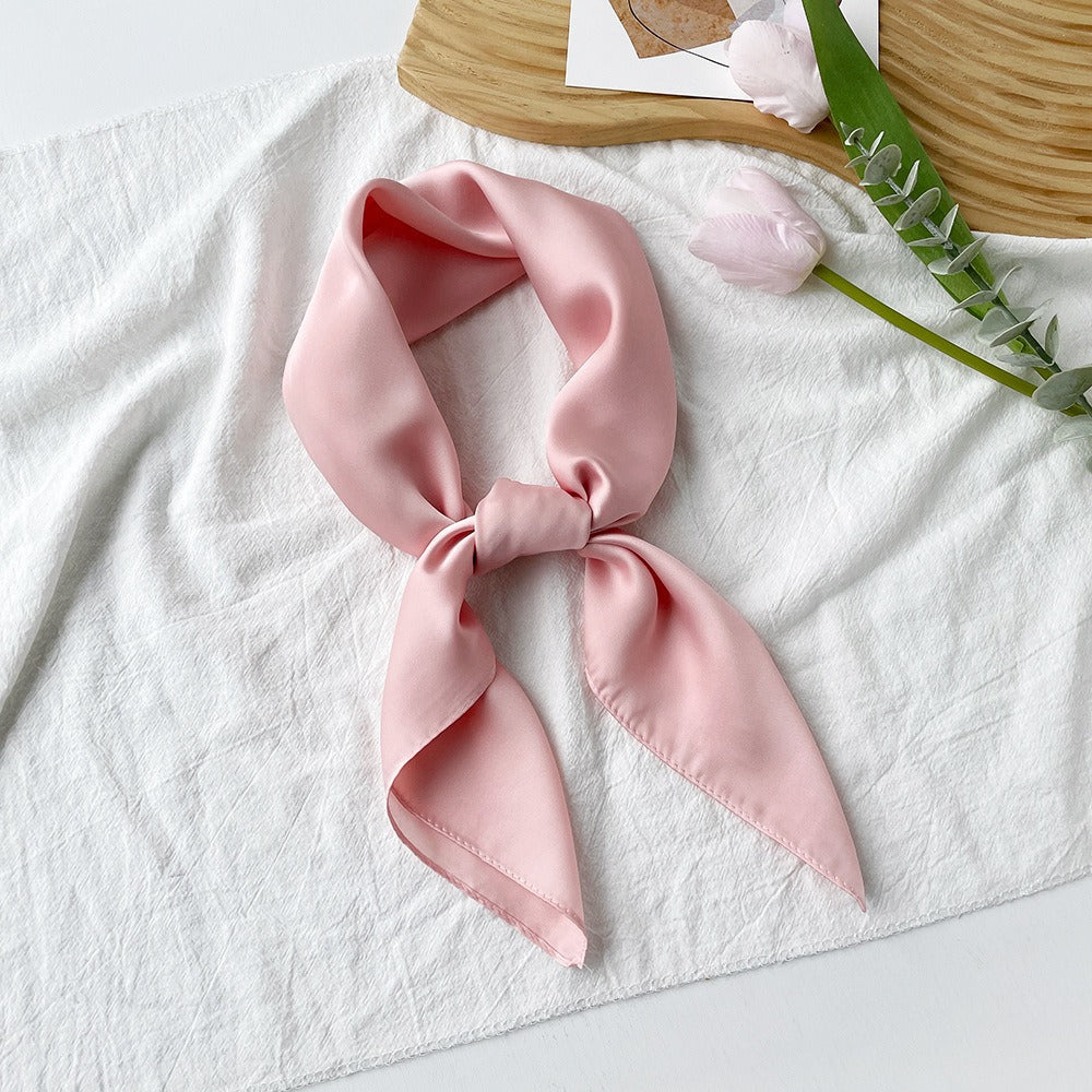 Lilac Silk Scarf For Summer, Elegant And Lightweight Accessory