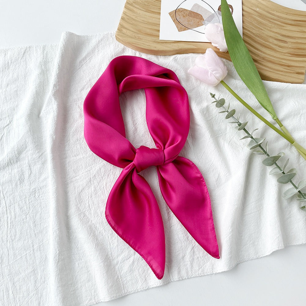 Lilac Silk Scarf For Summer, Elegant And Lightweight Accessory