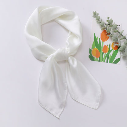 Lilac Silk Scarf For Summer, Elegant And Lightweight Accessory