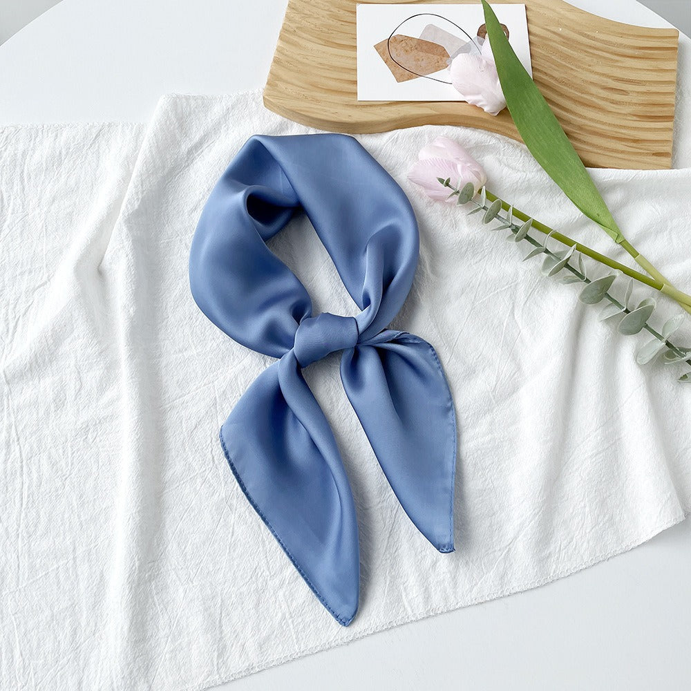 Lilac Silk Scarf For Summer, Elegant And Lightweight Accessory