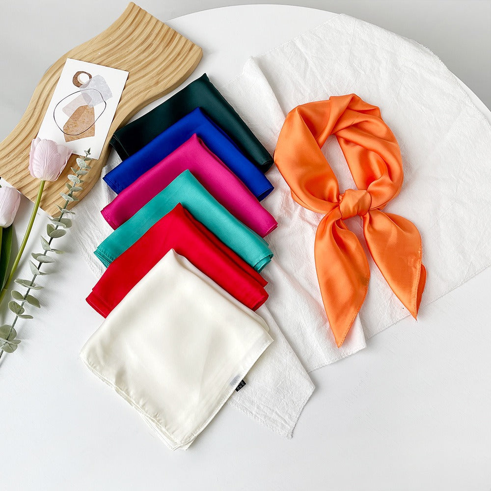 Lilac Silk Scarf For Summer, Elegant And Lightweight Accessory