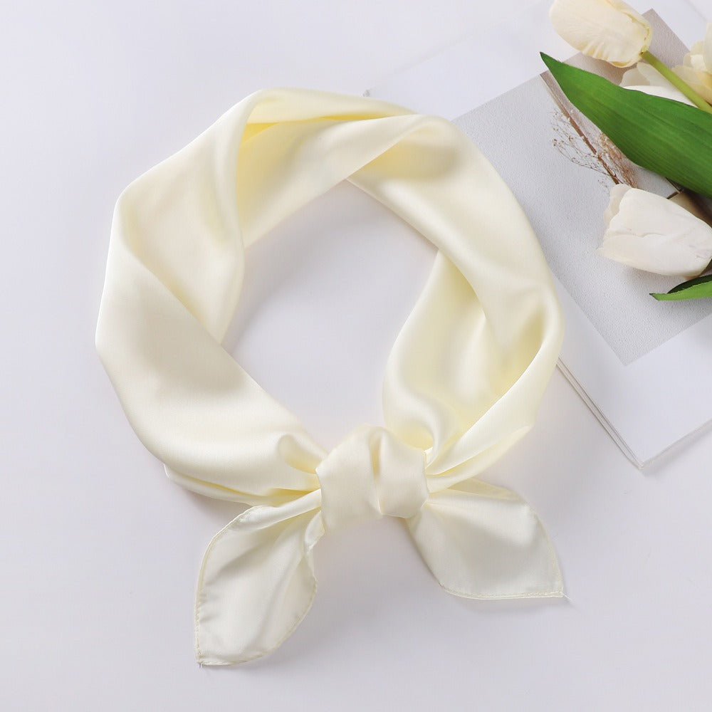 Lilac Silk Scarf For Summer, Elegant And Lightweight Accessory