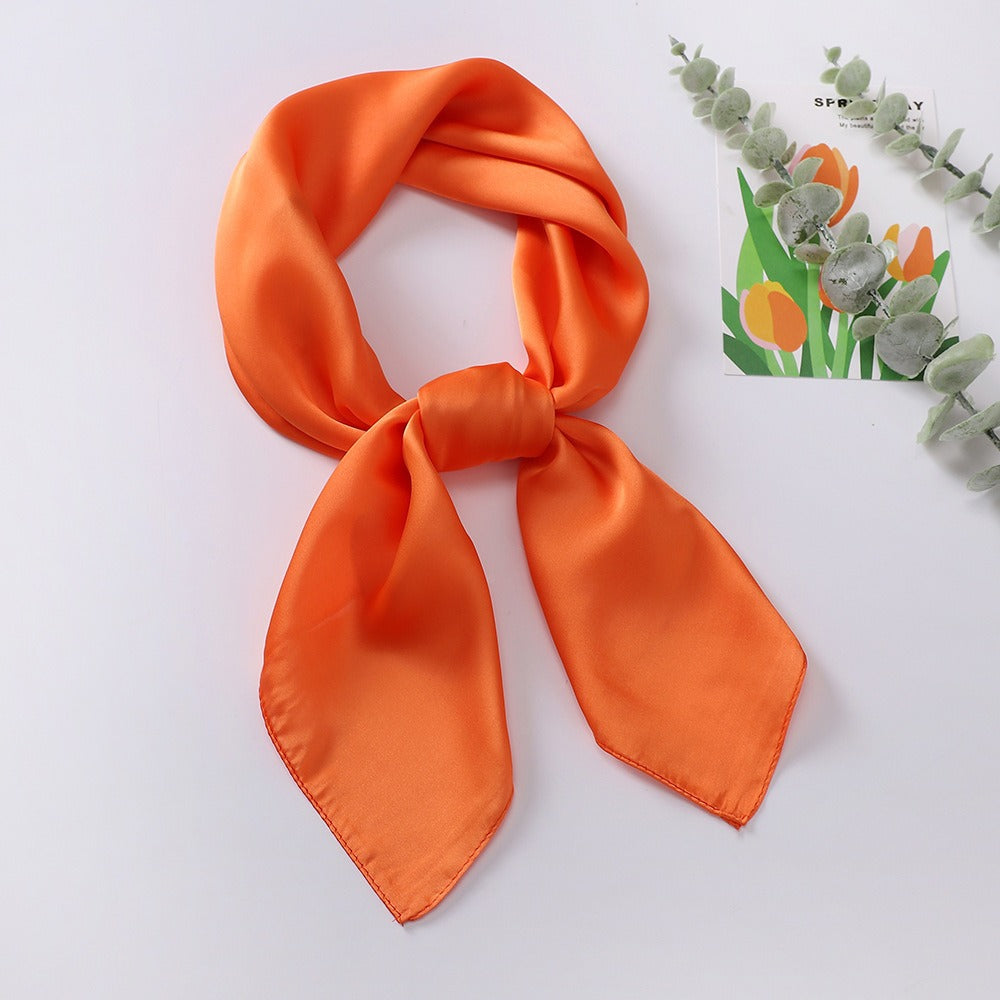 Lilac Silk Scarf For Summer, Elegant And Lightweight Accessory