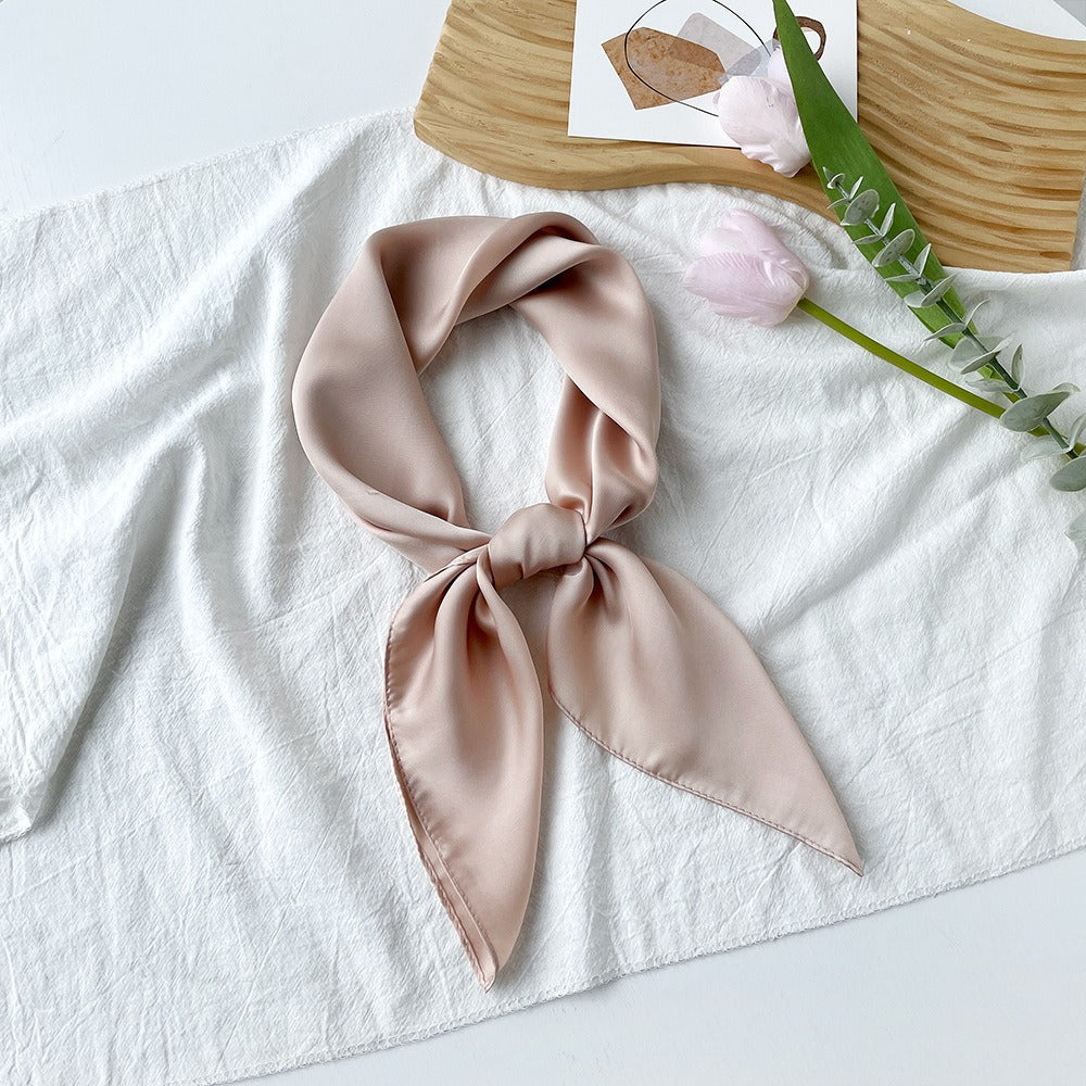 Lilac Silk Scarf For Summer, Elegant And Lightweight Accessory