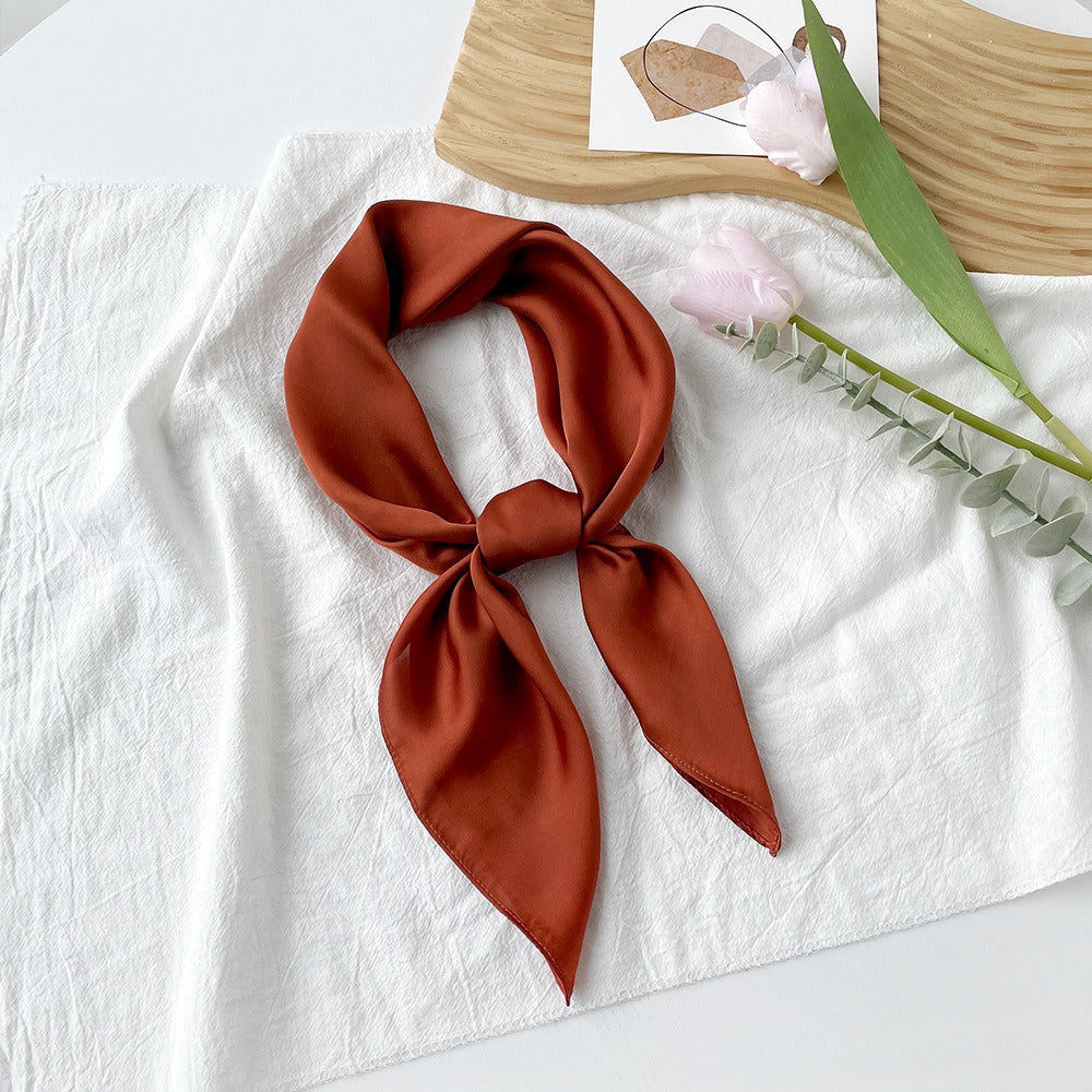 Lilac Silk Scarf For Summer, Elegant And Lightweight Accessory