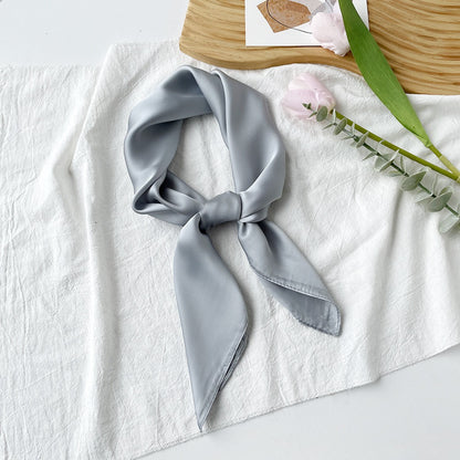 Lilac Silk Scarf For Summer, Elegant And Lightweight Accessory