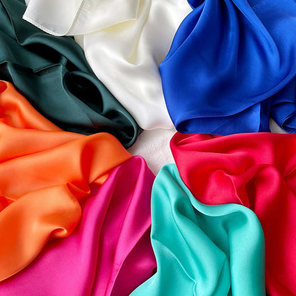 Lilac Silk Scarf For Summer, Elegant And Lightweight Accessory