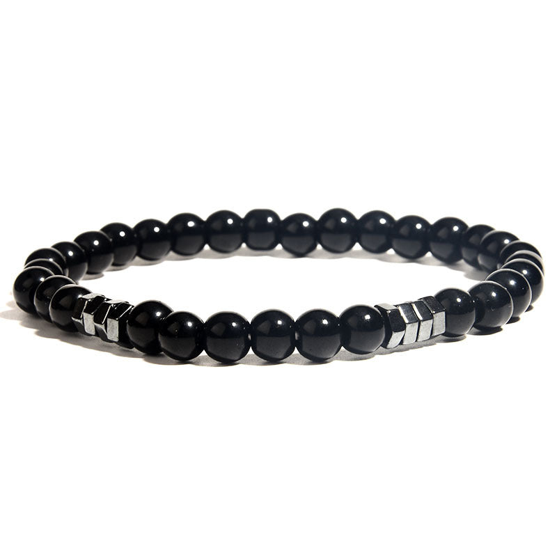 Ethnic Style Bracelets For Men And Women Featuring Wooden Beads In Black, Set Of 3 Pieces
