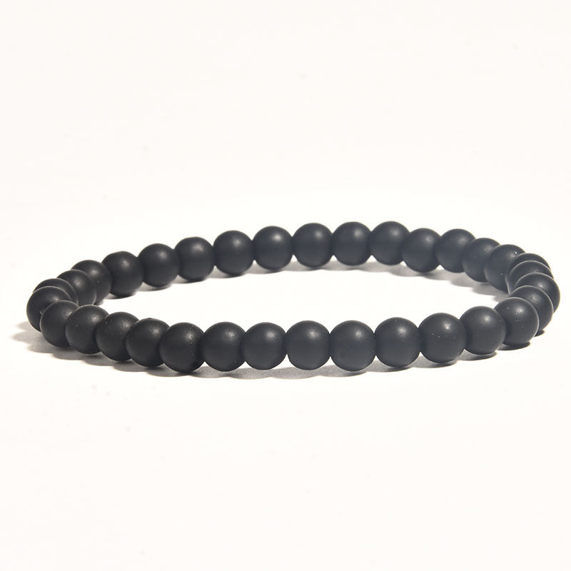 Ethnic Style Bracelets For Men And Women Featuring Wooden Beads In Black, Set Of 3 Pieces