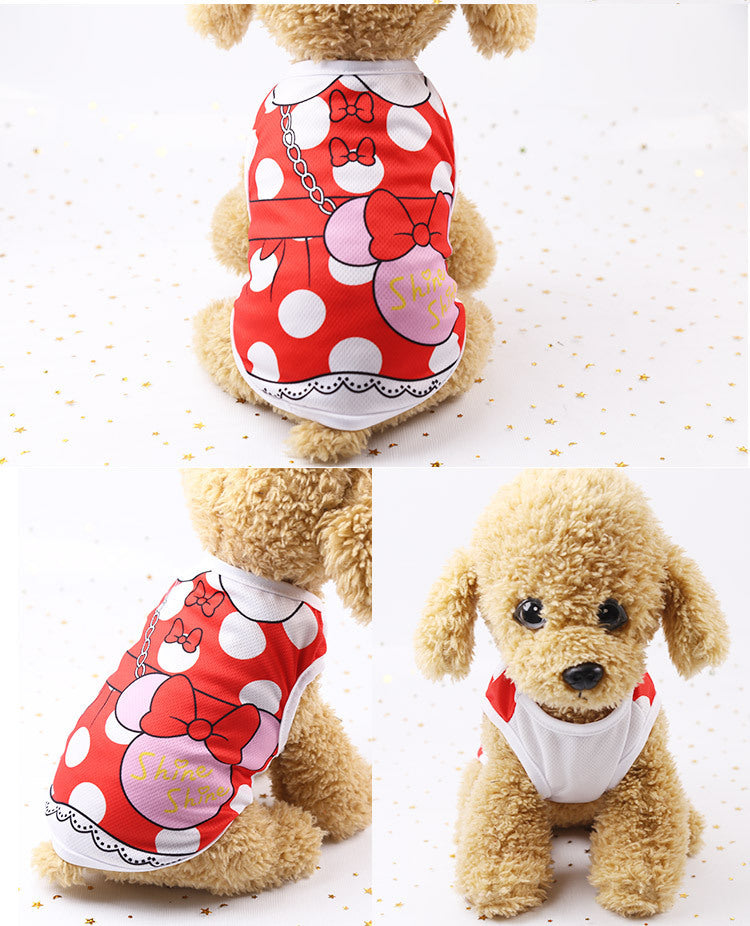 Pet Clothing Made Of Polyester For Spring And Summer, Perfect For Dogs