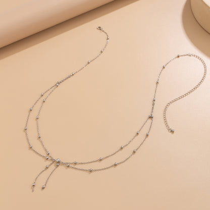 Simple Style Copper Waist Chain For Women In Elegant Golden Tone