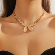 29# X2653 Necklace - Gold Bowknot