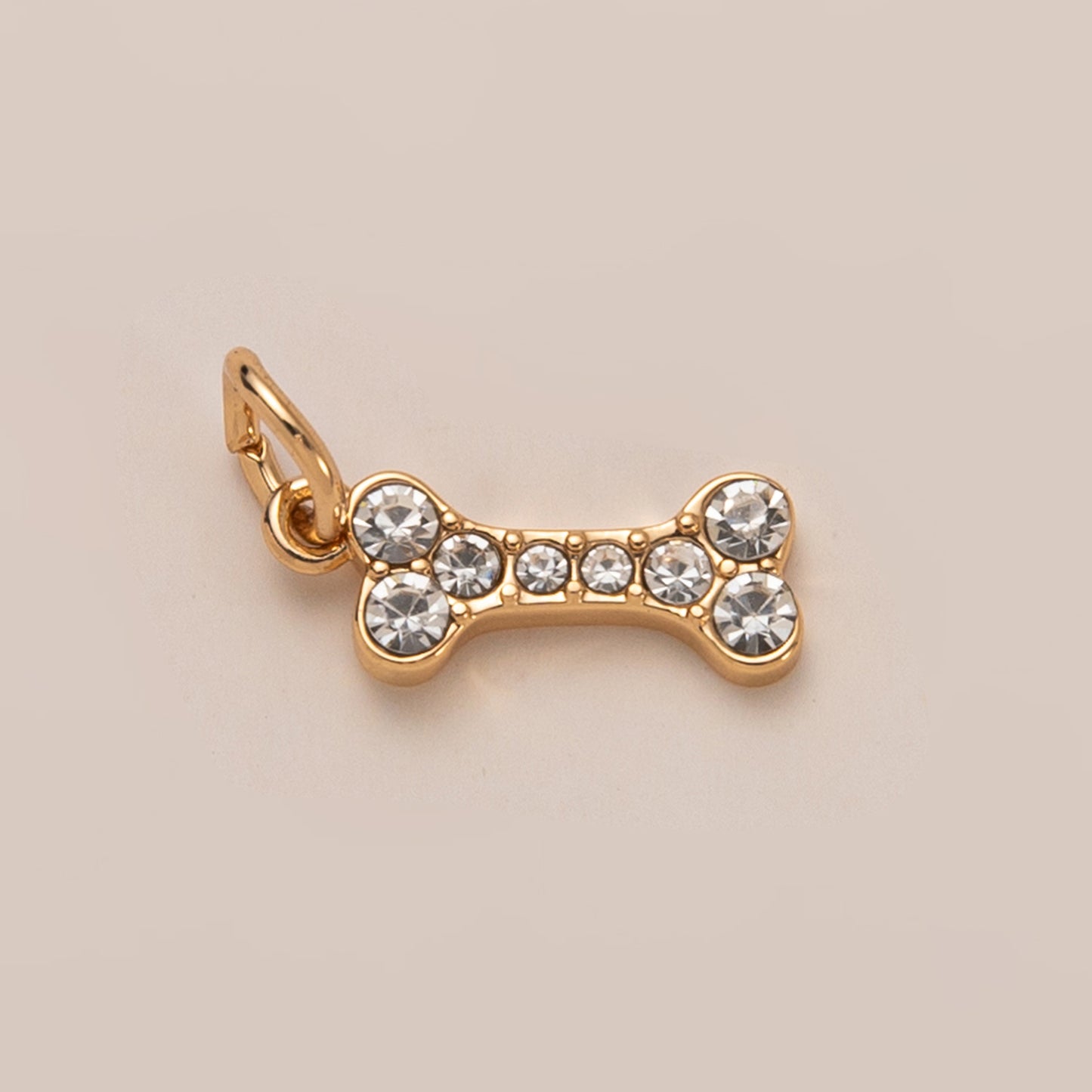 Heart-Shaped Copper Pendant With Golden Electroplating And Zircon Inlay, 27x23mm, 1 Piece