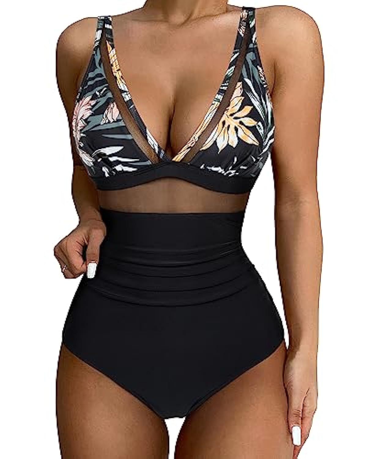 Solid Color White One-Piece Swimsuit In Nylon Fabric, Perfect For Beach Wear