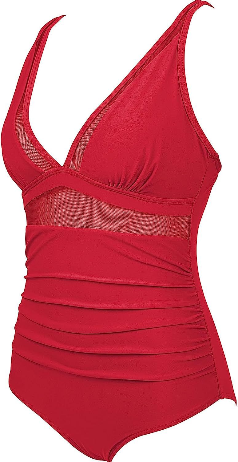Solid Color White One-Piece Swimsuit In Nylon Fabric, Perfect For Beach Wear