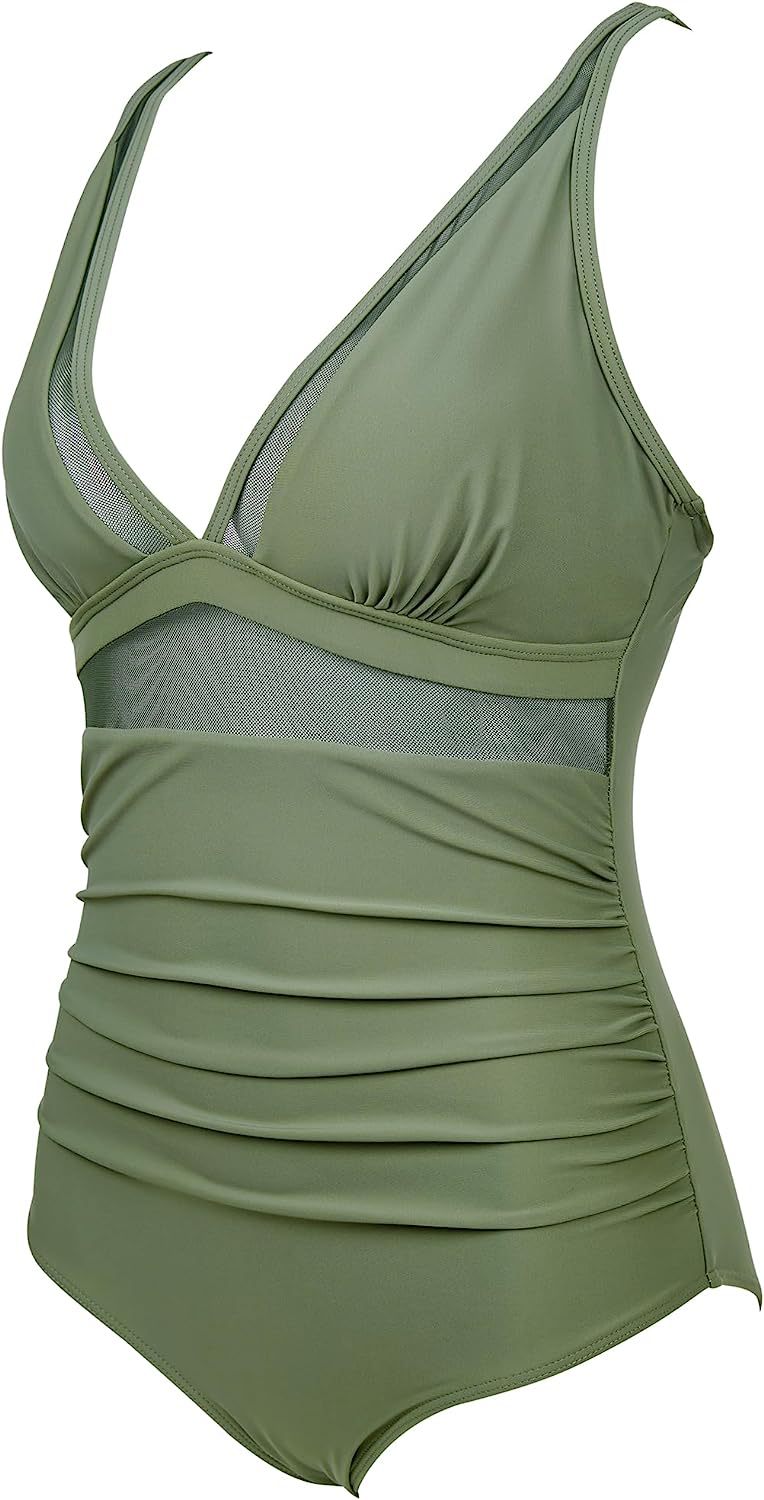 Solid Color White One-Piece Swimsuit In Nylon Fabric, Perfect For Beach Wear
