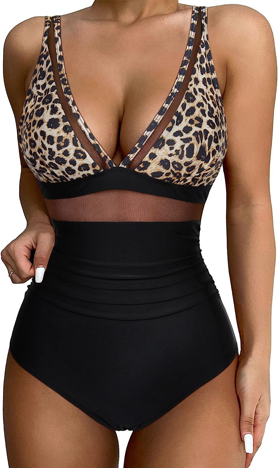 Solid Color White One-Piece Swimsuit In Nylon Fabric, Perfect For Beach Wear